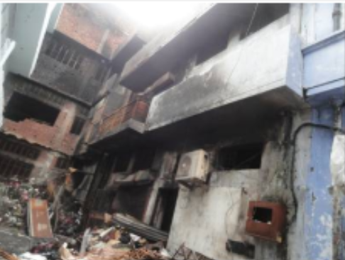 Assessment and Strengthening of Fire Damaged Building of Rajan Vinayak & Rakesh Kumar, Ludhiana, Punjab